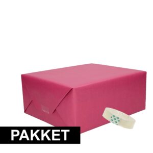 3 stuks kraft inpakpapier met rolletje plakband 10105988