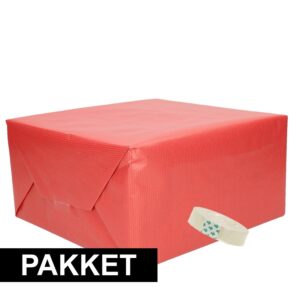 3 stuks kraft inpakpapier met rolletje plakband 10105993