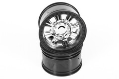 3.8 Raceline Monster Wheels (Chrome/Black) (2pcs) (AX31043) 15708