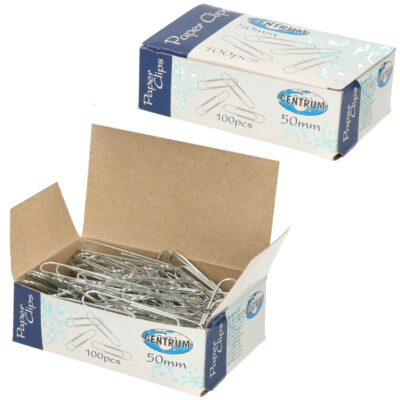 300 stuks grote zilveren paperclips 50 mm 10112651