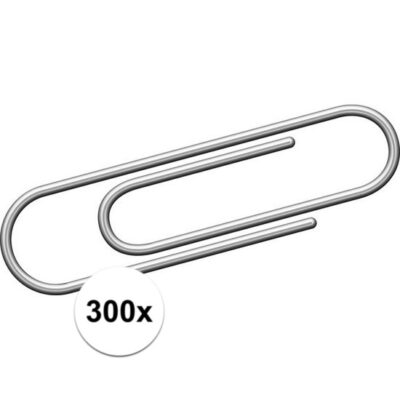 300 stuks metalen paperclips 30 mm 10101940