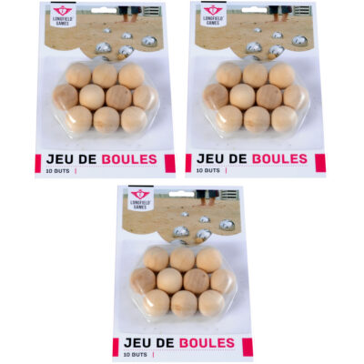 30x Jeu de boules/petanque houten buts/markerings balletjes 30 mm buitenspeelgoed 10227250