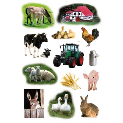 39x Boerderij dieren stickertjes voor kinderen 10139593