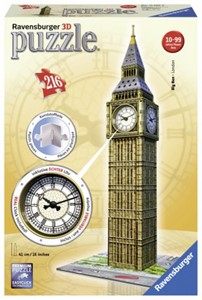 3D Puzzel - Big Ben met Klok (216 stukjes) 21982055367