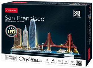 3D Puzzel - City Line San Francisco LED (90 stukjes) 36459451220