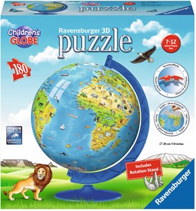 3D Puzzel - Kinder Globe - XXL (180 stukjes) 21982059423