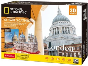 3D Puzzel - National Geographic St. Paul's Cathedral (107 stukjes) 36459451222