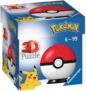 3D Puzzel - Pokemon Pokeball (54 stukjes) 32622776783