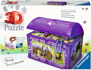 3D Puzzel - Schatkist Paarden (216 stukjes) 26018019227