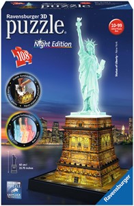 3D Puzzel - Statue of Liberty - Night Edition (108 stukjes) 21982054535