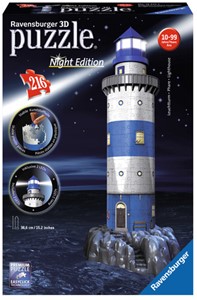 3D Puzzel - Vuurtoren - Night Edition (216 stukjes) 21982054549