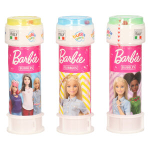 3x Barbie bellenblaas flesjes met bal spelletje in dop 60 ml voor kinderen 10334570