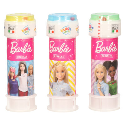 3x Barbie bellenblaas flesjes met bal spelletje in dop 60 ml voor kinderen 10334570