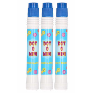 3x Bingo stiften/markers blauw 10131938