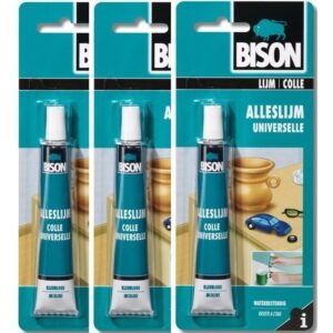 3x Bison alleslijm / knutsellijm 25 ML 10132110