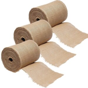 3x Decoratie / hobby lint jute rol 25 meter 10177820