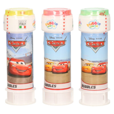 3x Disney Cars bellenblaas flesjes met bal spelletje in dop 60 ml voor kinderen 10334625