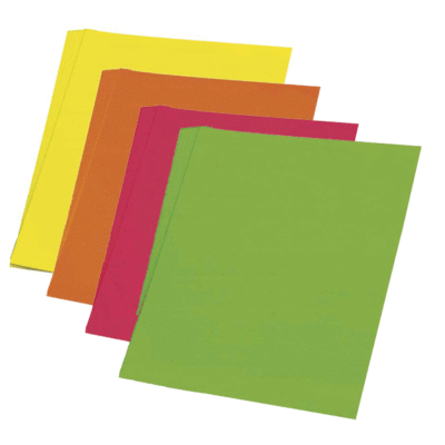 3x Fluor kleur karton groen 48 x 68 cm 10199339