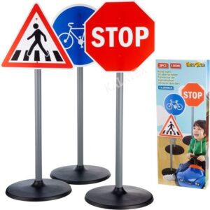 3x Grote speelgoed verkeersborden 65 cm 10148029