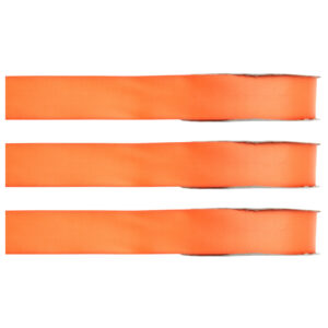 3x Hobby/decoratie oranje satijnen sierlinten 1 cm/10 mm x 25 meter 10253082