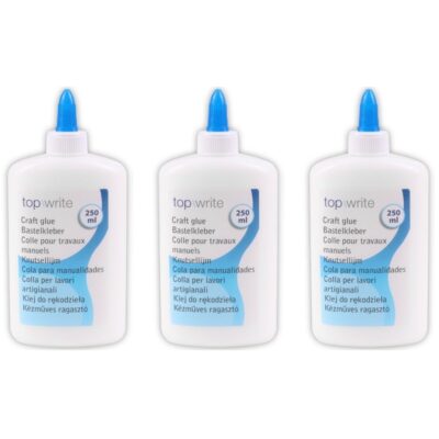 3x Lijm voor papier/karton 250 ml 10176876