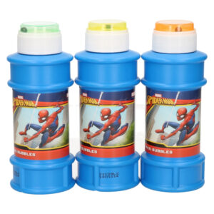 3x Marvel Spiderman bellenblaas flesjes met bal spelletje in dop 175 ml voor kinderen 10335208