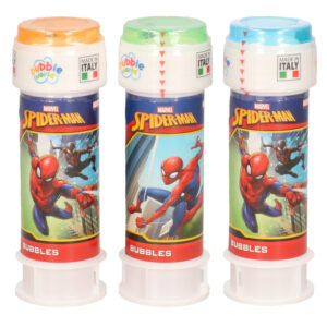 3x Marvel Spiderman bellenblaas flesjes met bal spelletje in dop 60 ml voor kinderen 10335217