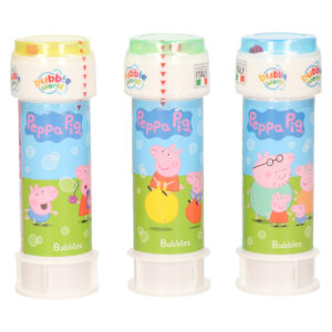 3x Peppa Pig bellenblaas flesjes met bal spelletje in dop 60 ml voor kinderen 10334613