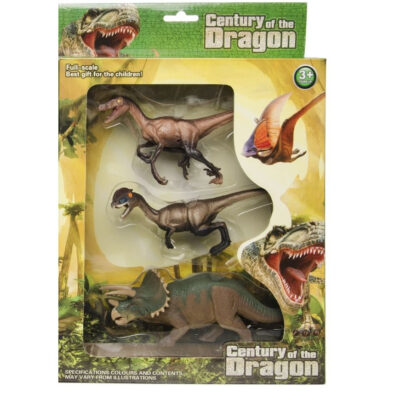 3x Plastic dinosaurus speelgoed figuren voor kinderen 10241574