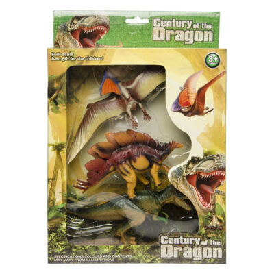 3x Plastic dinosaurussen speelgoed figuren voor kinderen 10241570