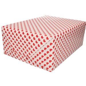 3x Rood inpakpapier hartjes print 200 cm 10181175