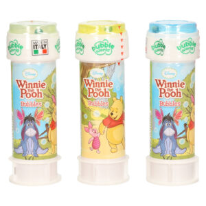 3x Winnie de Poeh bellenblaas flesjes met bal spelletje in dop 60 ml voor kinderen 10334637