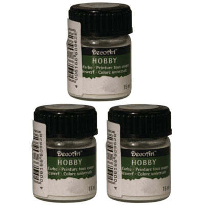 3x Witte acrylverf/allesverf potjes 15 ml hobby/knutselmateriaal 10193989