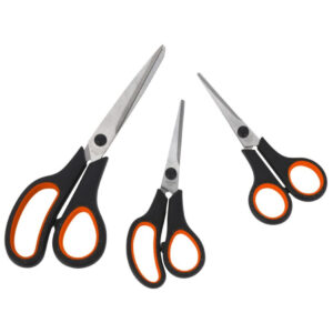 3x stuks scharen/scharenset met oranje handvat 14/15/21 cm 10316215