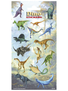 3x vellen dinosaurus kinder stickertjes 10134748