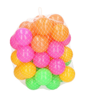 40x Ballenbak ballen neon kleuren 6 cm speelgoed 10210012