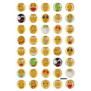 40x Emoties smiley stickers op vel 10102113