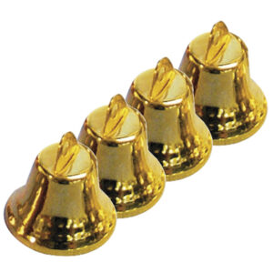 40x Gouden metalen hobby klokjes 16 mm 10202924