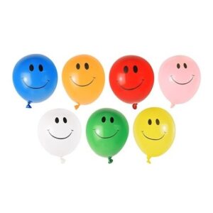 40x Smiley faces waterballonnen gekleurd 10118357