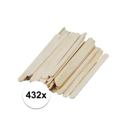 432x houten knutsel stokjes 11 cm 10102002