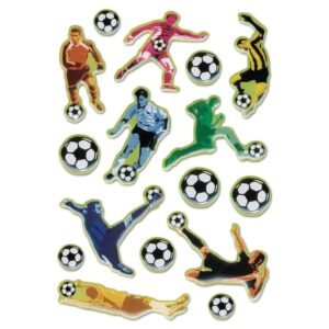 48x Voetbal stickertjes voor kinderen 10139686