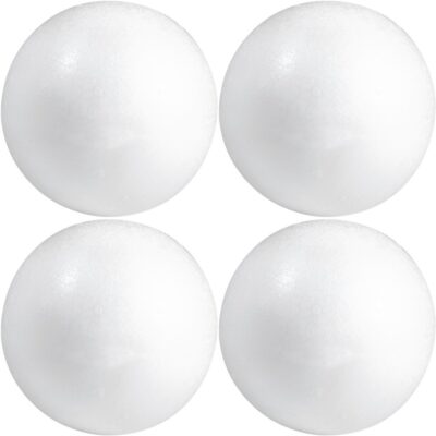 4x Beschilderbare piepschuim ballen/bollen 10 cm 10159108