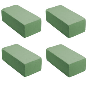 4x Blokken rechthoekig groen steekschuim/oase nat 23 x 11 x 8 cm 10255175