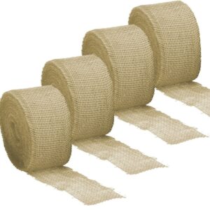 4x Decoratie / hobby lint jute rol 25 meter 10177817