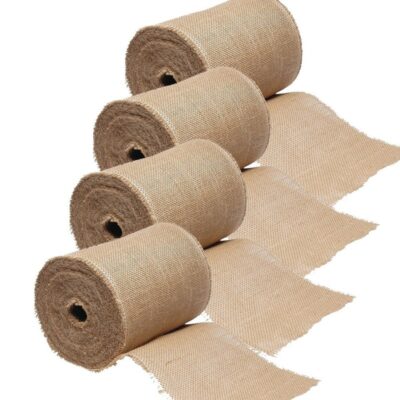 4x Decoratie / hobby lint jute rol 25 meter 10177822