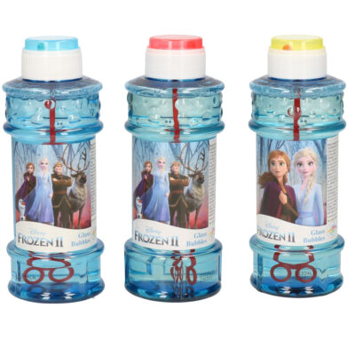 4x Disney Frozen 2 bellenblaas flesjes met bal spelletje in dop 300 ml voor kinderen 10335214