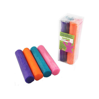 4x Gekleurde fantasie klei rollen 100 gram creatief speelgoed voor kinderen 10239982