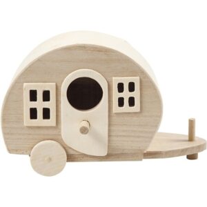 4x Grenen houten caravan 18 cm 10173683