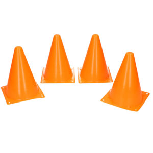 4x Sport/voetbal training pionnen oranje 17 cm 10229028