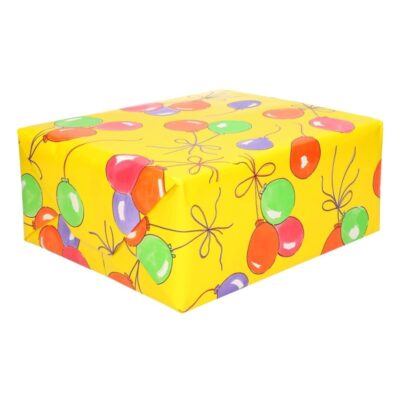 4x rollen geschenkpapier feest ballonnen 70 x 200 cm 10244707